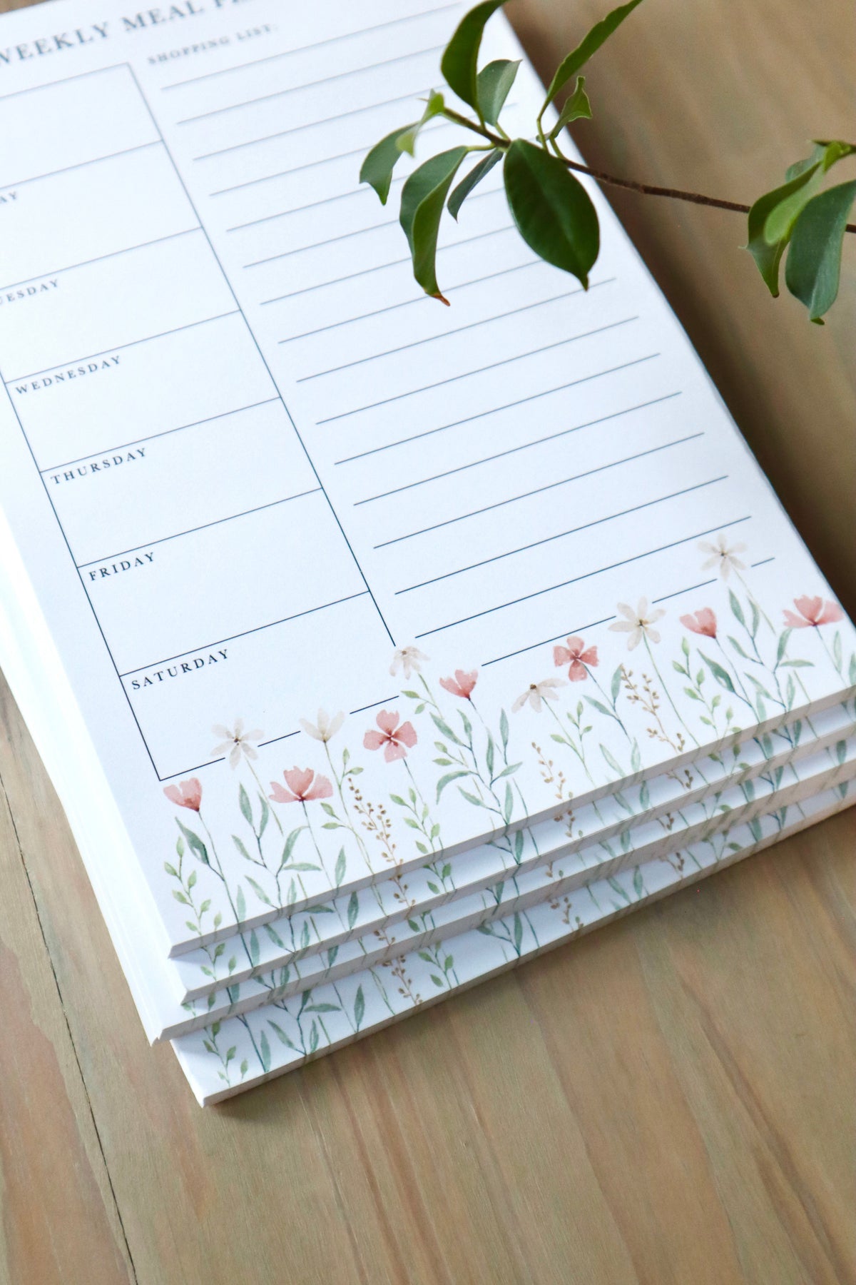ONLY  WS - 6 Meal Planner Notepads