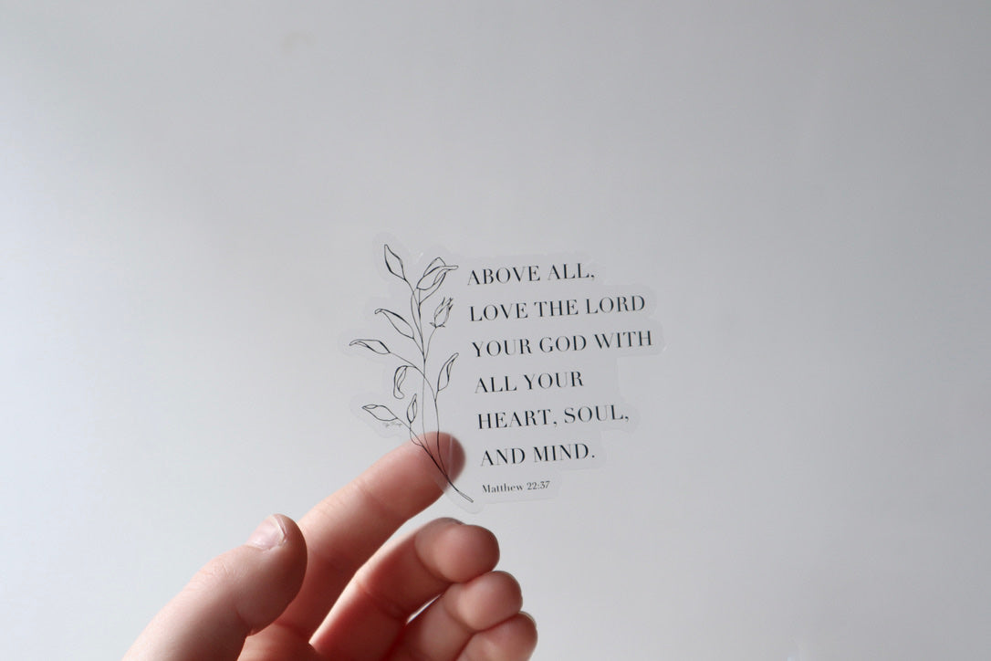 ONLY  WS - 8 Matthew 22:37 Stickers