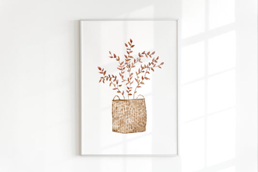 Branches in a Basket Print