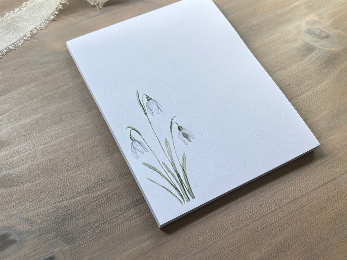 ONLY  WS - 6 Snowdrop Notepads