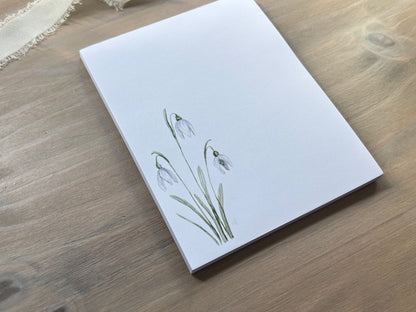 ONLY  WS - 6 Snowdrop Notepads