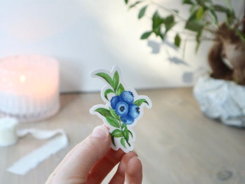 ONLY  WS - 8 Blueberry Stickers