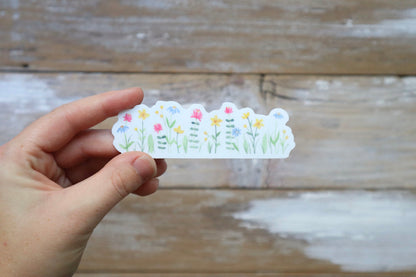 ONLY  WS - 8 Flower Field Stickers