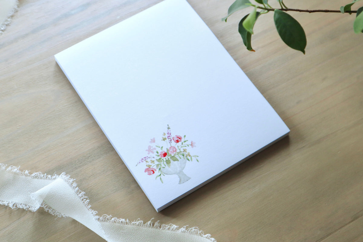 ONLY  WS - 6 Flower Urn Notepads