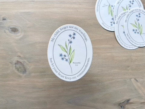 ONLY  WS - 8 Forget Me Not Stickers
