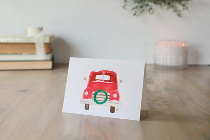 ONLY  WS - Old Red Truck Card