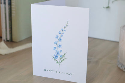 Birth Month Flower Card