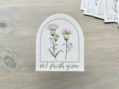 ONLY  WS - 8 Carnation Stickers
