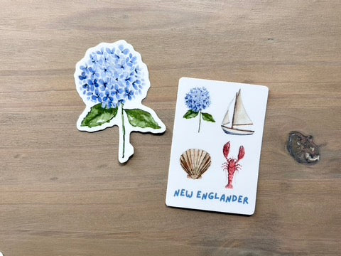 ONLY  WS - 8 Hydrangea Stickers