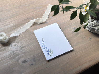 ONLY  WS - 6 Larkspur Notepads