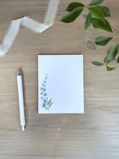 ONLY  WS - 6 Larkspur Notepads