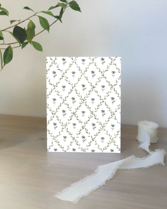 Floral Wallpaper Card