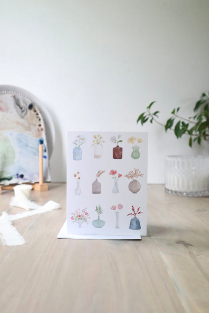 ONLY  WS - Flower Vase Card
