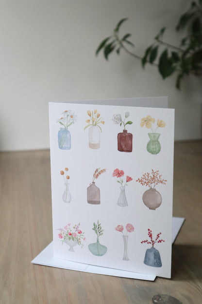 ONLY  WS - Flower Vase Card