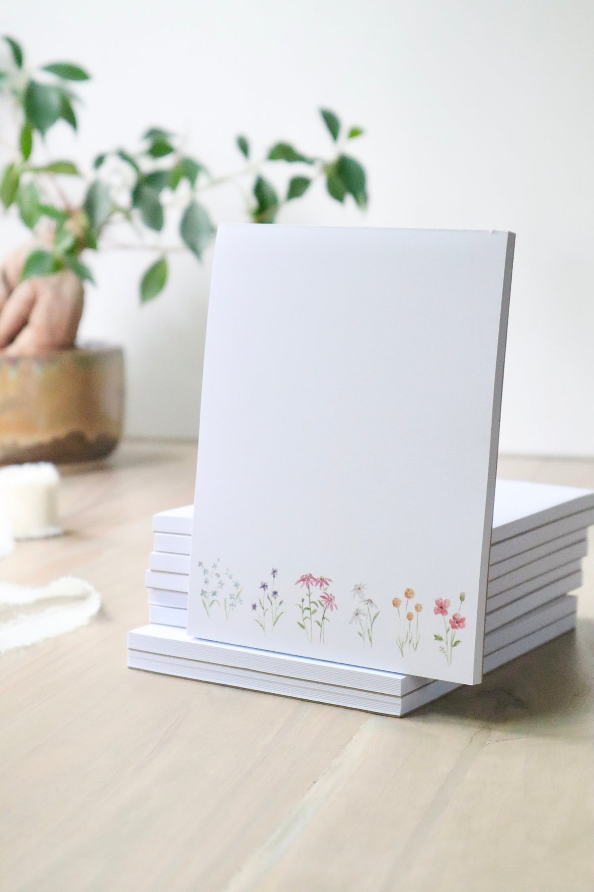 ONLY  WS - 6 Wildflower Notepads