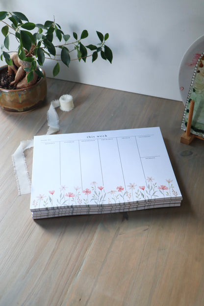 Weekly Planner Notepad