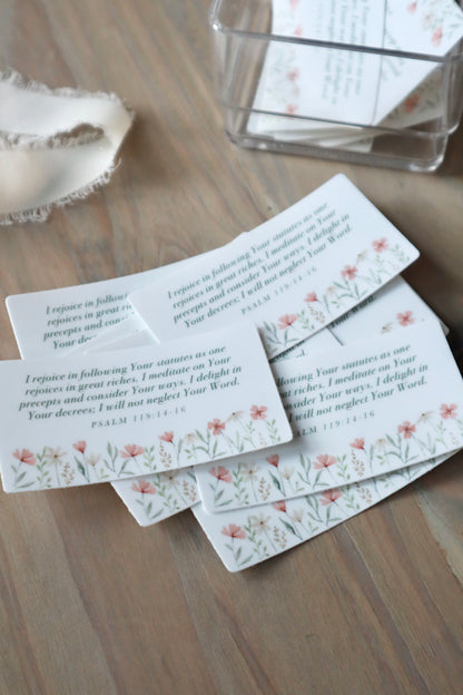 Psalm 119:14-16 (Rejoice) Sticker