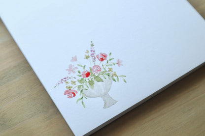Flower Urn Notepad