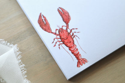 ONLY  WS - 6 Lobster Notepads