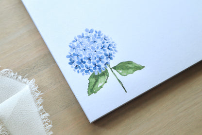Hydrangea Notepad