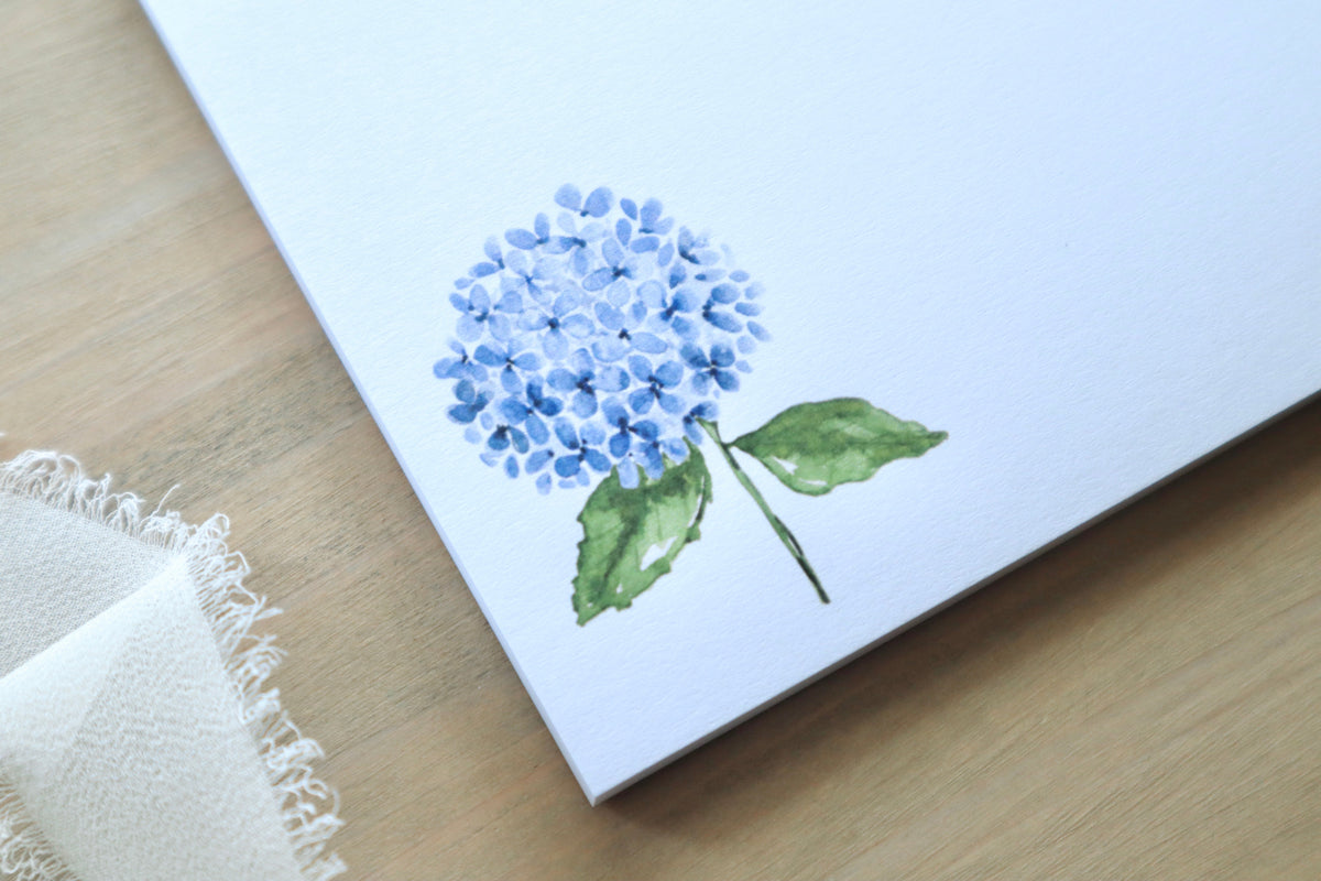 ONLY  WS - 6 Hydrangea Notepads