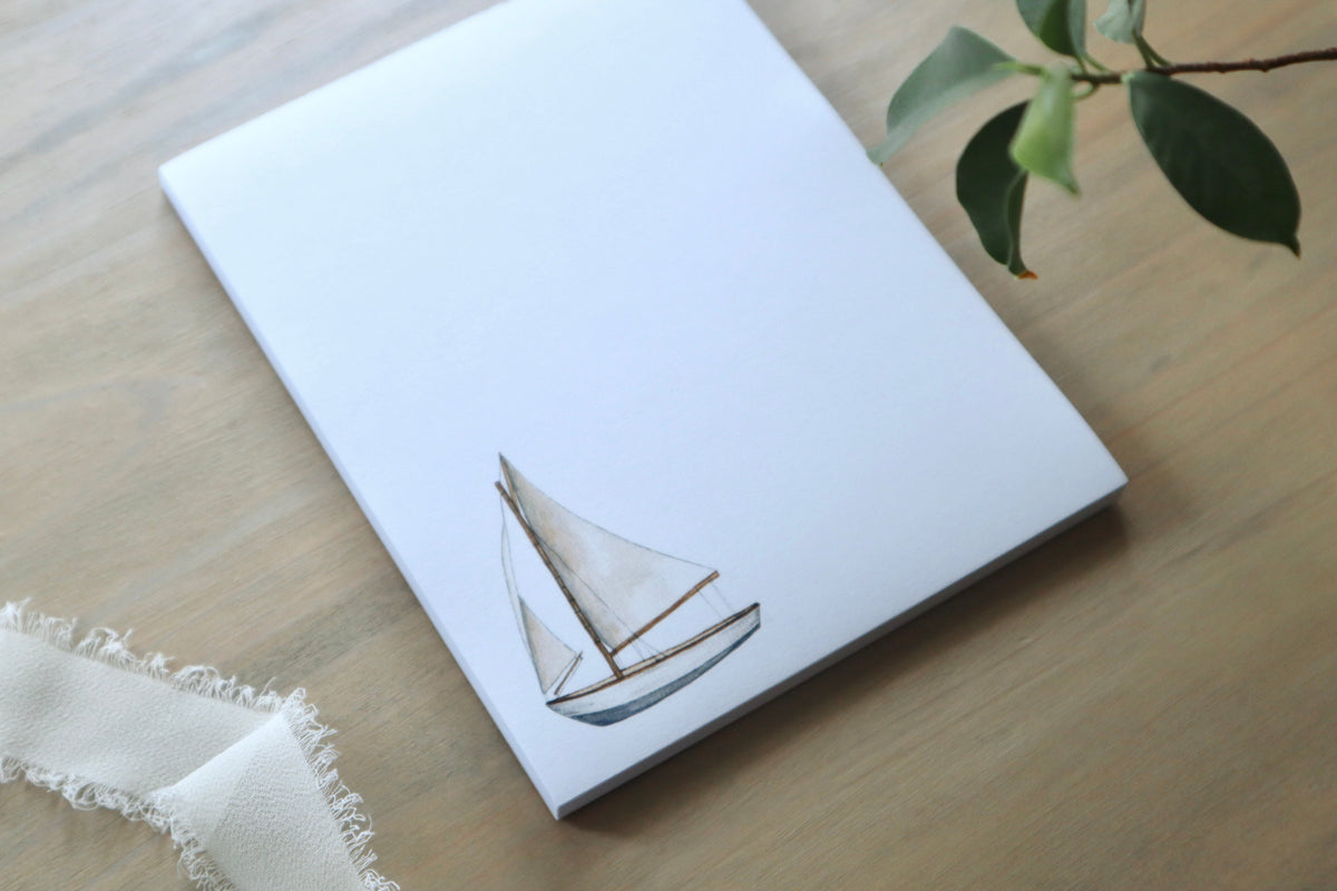 ONLY  WS - 6 Sailboat Notepads