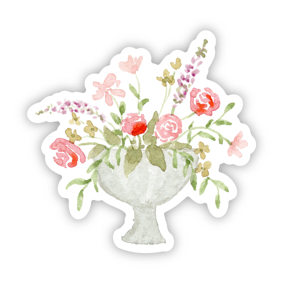 ONLY  WS - 8 Flower Urn Stickers