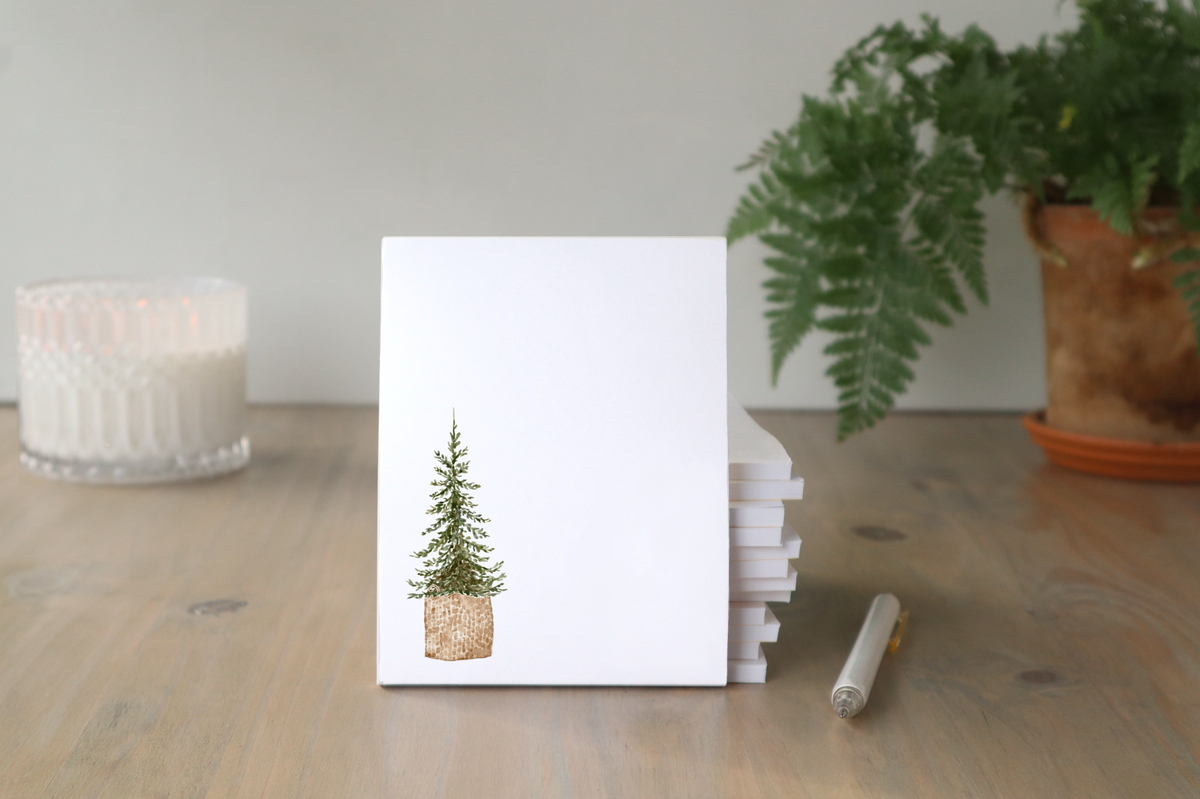 ONLY  WS - 6 Pine Tree Notepads