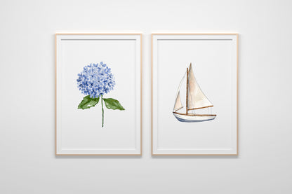 ONLY  WS - 6 Hydrangea Prints