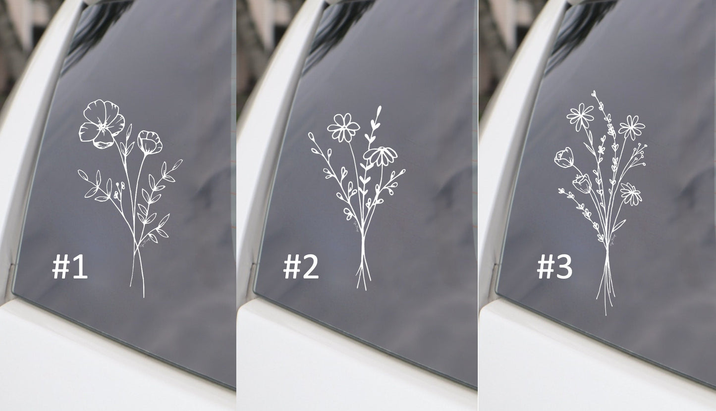 Wildflower Car Decal