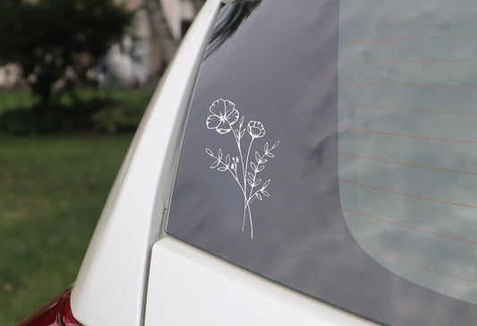 Wildflower Car Decal