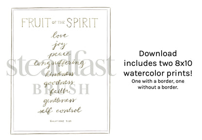 Fruit of the Spirit Print