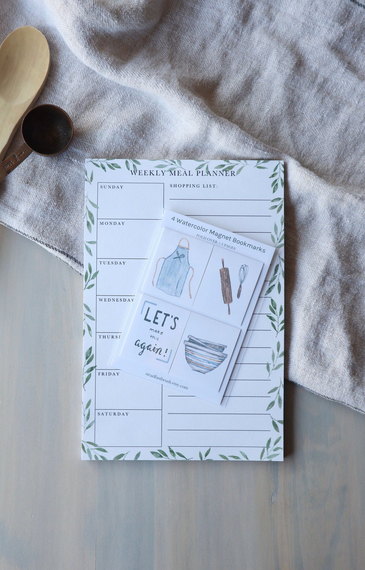 ONLY  WS - 6 Meal Planner Notepads