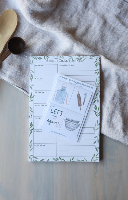 ONLY  WS - 6 Meal Planner Notepads