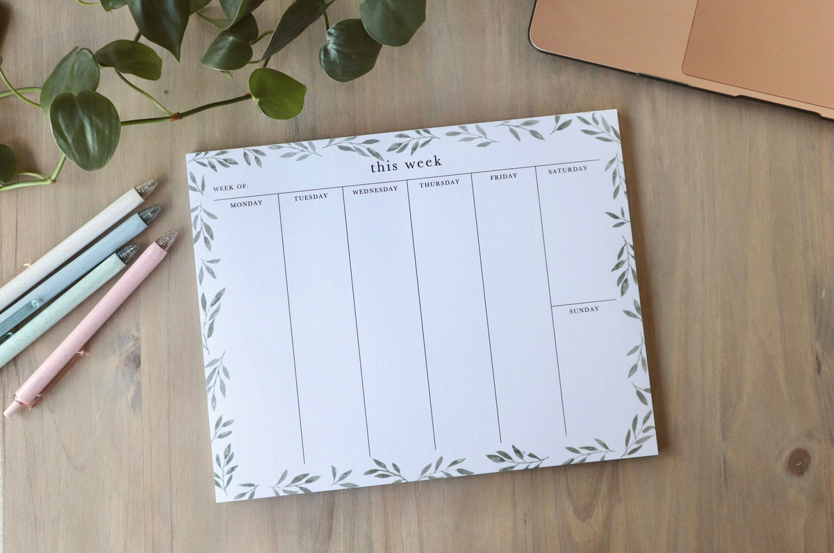 ONLY  WS - 6 Weekly Planner Notepads