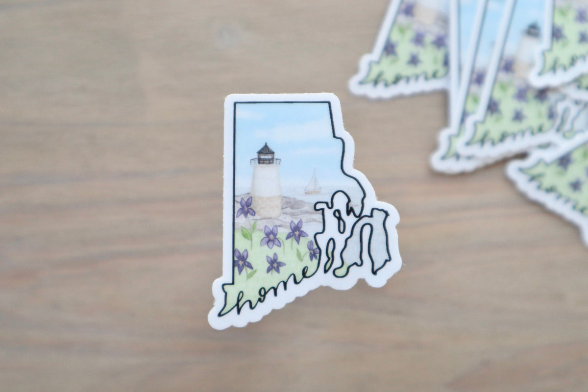 ONLY  WS - 8 Rhode Island Stickers