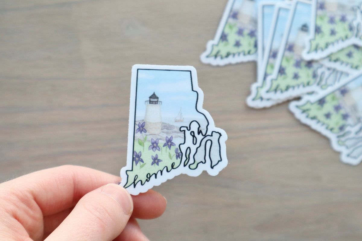 ONLY  WS - 8 Rhode Island Stickers