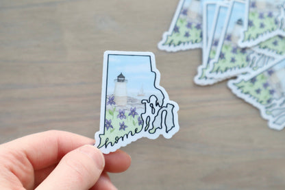 ONLY  WS - 8 Rhode Island Stickers