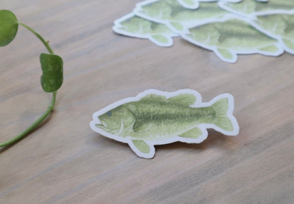 ONLY  WS - 8 Largemouth Bass Stickers