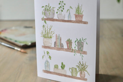 ONLY  WS - Plant Shelves Card