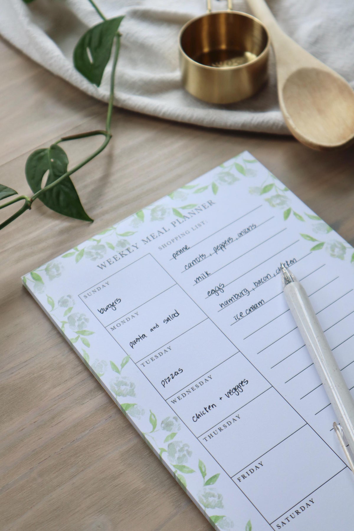 ONLY  WS - 6 Meal Planner Notepads