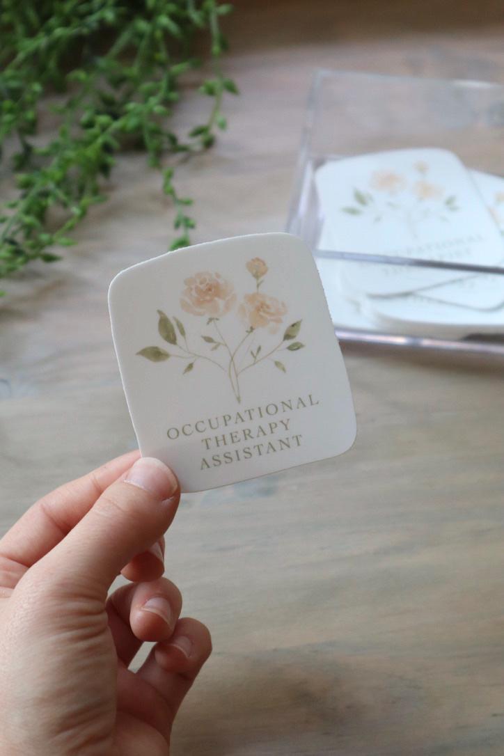 ONLY  WS - 8 Occupational Therapist Stickers