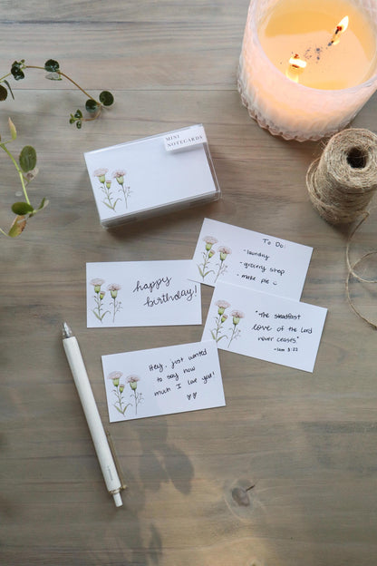 ONLY  WS - 5 Mini Notecard Packs