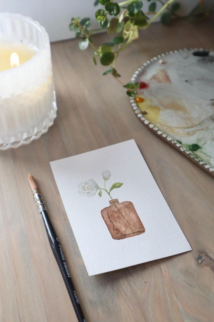 ONLY  WS - Flower Vase Card