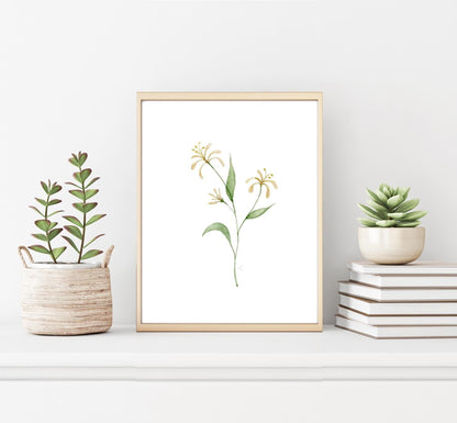 ONLY  WS - 6 Birth Flower Prints