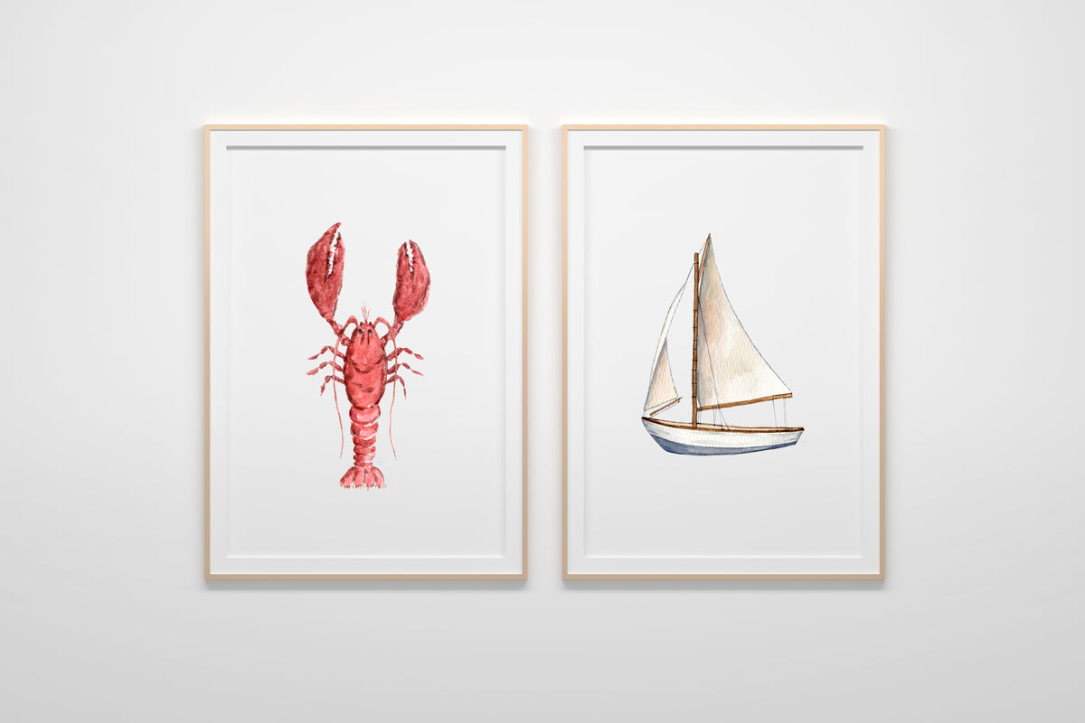 ONLY  WS - 6 Sailboat Prints