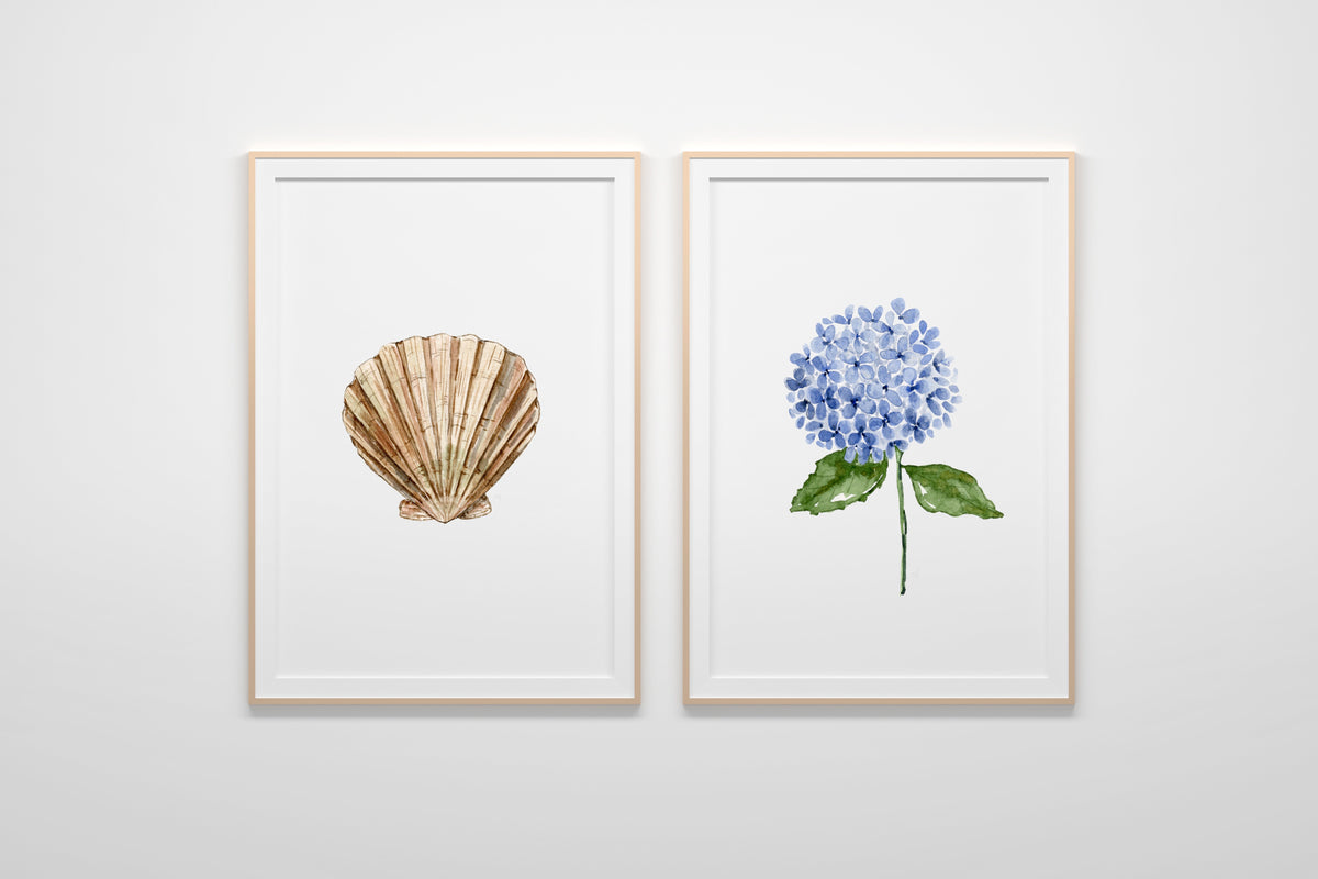 ONLY  WS - 6 Hydrangea Prints