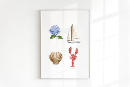 ONLY  WS - 6 Coastal Prints